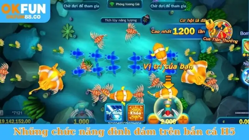 Những chức năng đình đám trên bắn cá H5